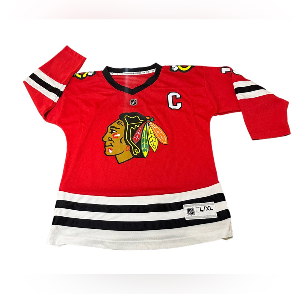 Official Licensed NHL Chicago Blackhawks Jonathan Toews Youth‎ L/XL Jersey